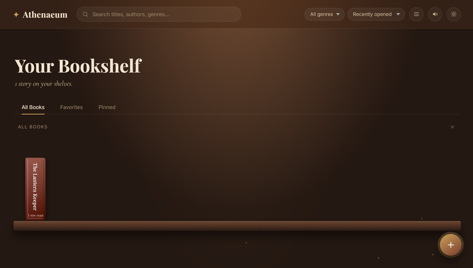 Athenaeum digital bookshelf illustration