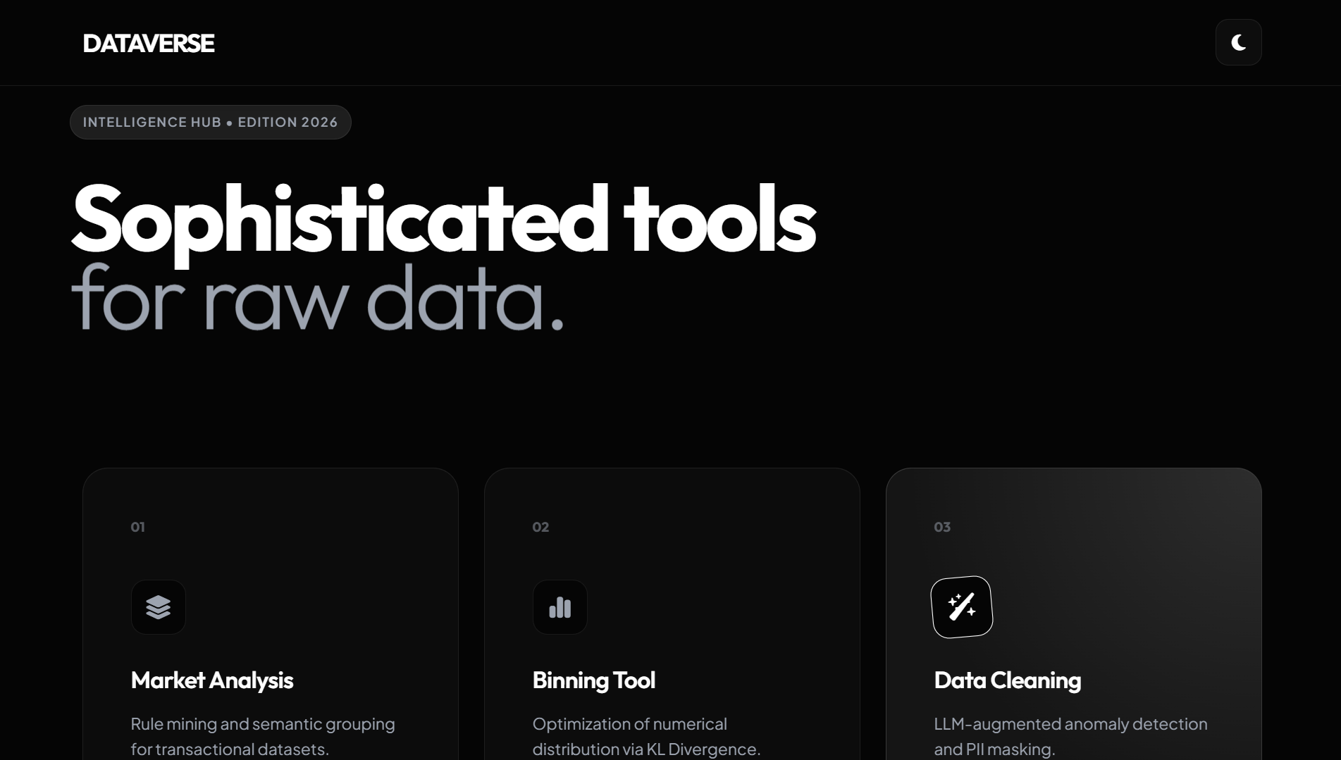 DataVerse data analysis platform illustration